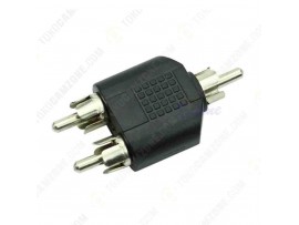 Converter Jack RCA MALE 2-1 | Cabang RCA 2M 1M 1-2